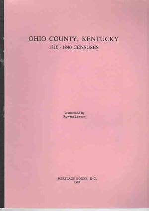 Ohio County, Kentucky 1810-1840 Censuses