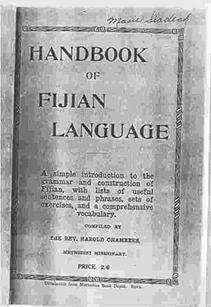 Seller image for Handbook of Fijian Language (photocopy) for sale by ABookLegacy, Mike and Carol Smith