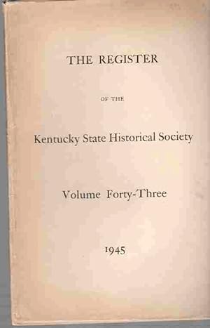 The Register of the Kentucky Historical Society, Index 1945