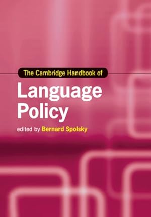 Imagen del vendedor de Cambridge Handbook of Language Policy a la venta por GreatBookPrices