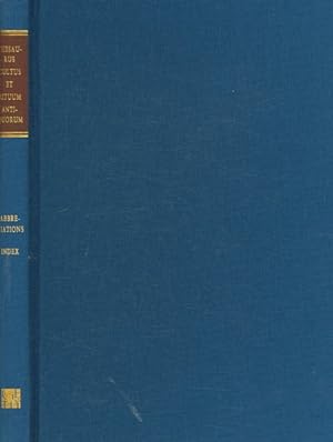 Seller image for Thesaurus Cultus Et Rituum Antiquorum : Thes Cra: Abbreviations for sale by GreatBookPrices