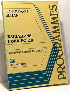 Variations pour PC-1211 - 20 programmes en Basic