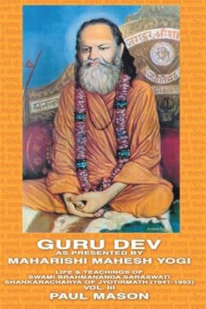 Bild des Verkufers fr Guru Dev As Presented by Maharishi Mahesh Yogi zum Verkauf von GreatBookPrices