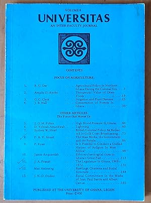 Universitas An Inter-Faculty Journal Volume 8