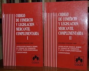 Image du vendeur pour CODIGO DE COMERCIO Y LEGISLACION MERCANTIL COMPLEMENTARIA. 2 edicin 1990 mis en vente par Fbula Libros (Librera Jimnez-Bravo)