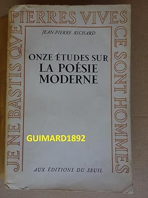 Onze études sur la poésie moderne