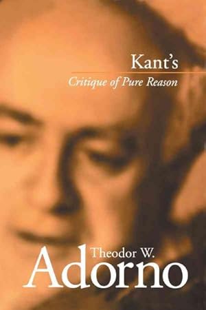 Bild des Verkufers fr Kant's Critique of Pure Reason zum Verkauf von GreatBookPrices