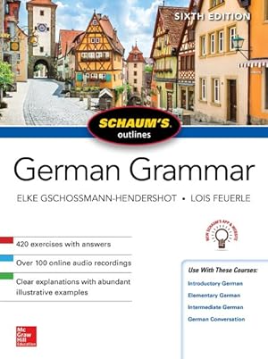 Image du vendeur pour Schaum's Outline German Grammar mis en vente par GreatBookPrices