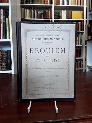 Requiem (Todtenmesse) für Soli, Chor und Orchester. Clavierauszug mit Text von Michele Saladino.