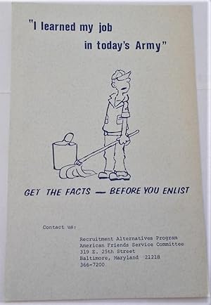 GET THE FACTS - BEFORE YOU ENLIST [Flyer Handbill]