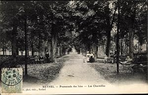 Bild des Verkufers fr Ansichtskarte / Postkarte Rethel Ardennes, Promenade des Isles, Les Charmilles zum Verkauf von akpool GmbH