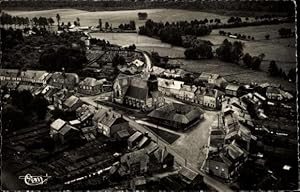 Seller image for Ansichtskarte / Postkarte Launois Ardennes, Eglise et l'Ecole des Filles, Vue aerienne for sale by akpool GmbH