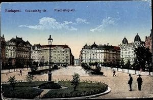 Bild des Verkufers fr Ansichtskarte / Postkarte Budapest Ungarn, Freiheitsplatz zum Verkauf von akpool GmbH