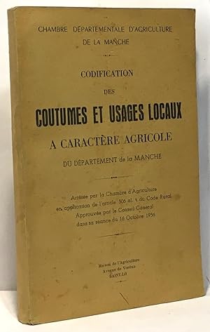 Codification des usages locaux à caractère agricole du département de la manche