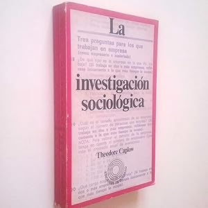 Seller image for La investigacin sociolgica for sale by MAUTALOS LIBRERA