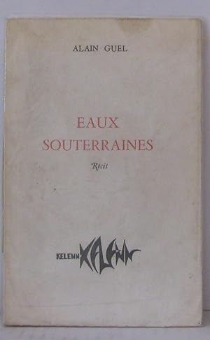 Imagen del vendedor de Eaux souterraines a la venta por Librairie Albert-Etienne