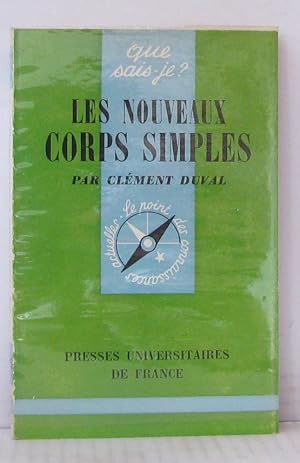 Imagen del vendedor de Les nouveaux corps simples a la venta por Librairie Albert-Etienne