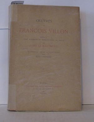 Image du vendeur pour Oeuvres de Franois Villon. Prface texte modernis et interprtation du jargon par Jules de Marthold. Avec frontispice grav par Henry Chapront mis en vente par Librairie Albert-Etienne