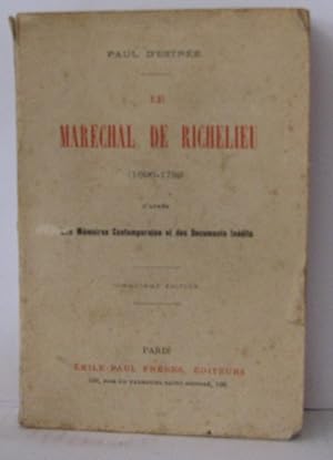 Seller image for La marchal de richelieu ( 1696-1788 ) d'aprs les mmoires contemporains et des documents indits for sale by Librairie Albert-Etienne