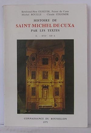 Image du vendeur pour Histoire de saint-michel de cuxa par les textes 3 nol 1974 mis en vente par Librairie Albert-Etienne