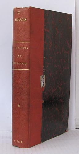 Seller image for Six annes de politique allemande : LES PAPIERS DE STRESEMANN - Tome II : Locarno et Genve 1925-1926 for sale by Librairie Albert-Etienne