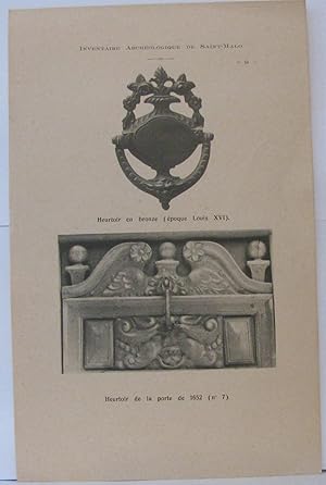 Image du vendeur pour Inventaire Archologique de Saint-Malo mis en vente par Librairie Albert-Etienne