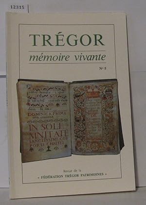 Imagen del vendedor de Trgor Mmoire vivante N5 2me semestre 1993 a la venta por Librairie Albert-Etienne