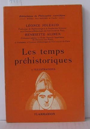 Imagen del vendedor de Les temps prhistoriques a la venta por Librairie Albert-Etienne