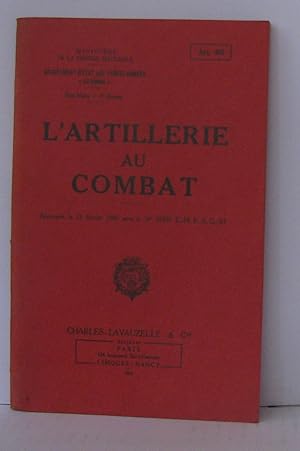 Seller image for L'artillerie au combat approuv le 21 fvrier 1950 sous le N01307 E.M.F.A.G/3/1 for sale by Librairie Albert-Etienne
