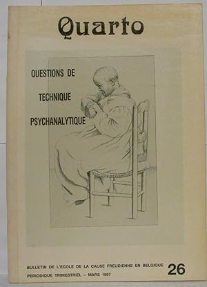 Quarto n°26 Questions de technique psychanalytique