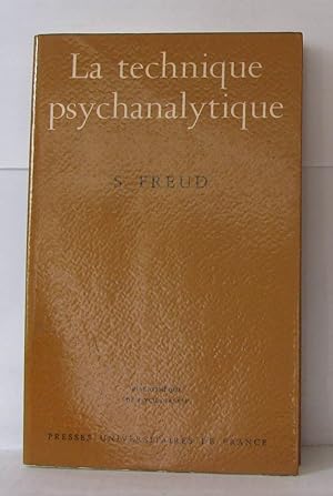 La technique psychanalytisue