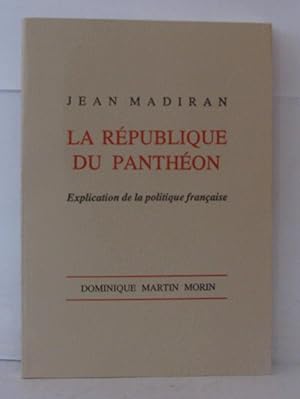 Imagen del vendedor de Rpublique du Panthon a la venta por Librairie Albert-Etienne
