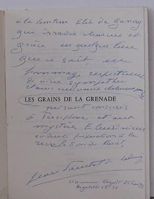 Imagen del vendedor de Les grains de la grenade a la venta por Librairie Albert-Etienne