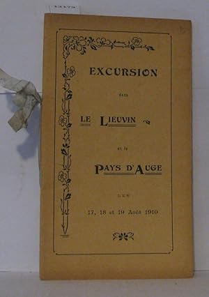 Image du vendeur pour Excursion dans le Leuvin et le Pays d'Auge les 17 18 et 19 Aout 1910 mis en vente par Librairie Albert-Etienne