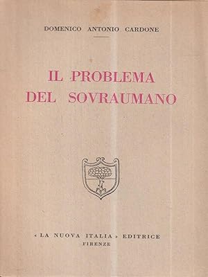 Bild des Verkufers fr Il problema del sovraumano zum Verkauf von Librodifaccia