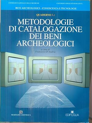 Seller image for Metodologie di catalogazione dei Beni archeologici. Vol. 1.1. + Tavole fuori testo for sale by Librodifaccia