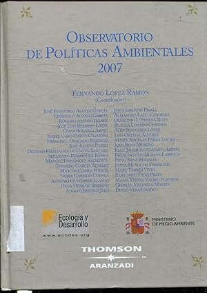 OBSERVATORIO DE POLITICAS AMBIENTALES 2007.