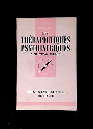 Seller image for Les thrapeutiques psychiatriques for sale by LibrairieLaLettre2