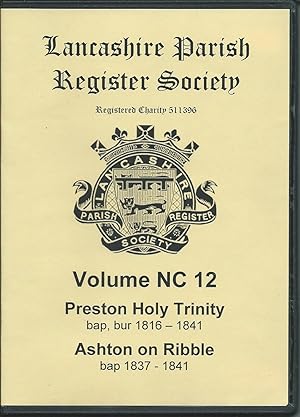 Parish Register Preston Holy Trinity and Ashton on Ribble CD-Rom