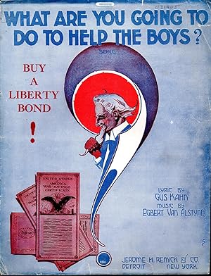 Imagen del vendedor de SHEET MUSIC: "What Are You Going to Do To Help the Boys?" a la venta por Dorley House Books, Inc.