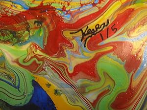 Immagine del venditore per One Flew Over the Cuckoo's Nest. A uniquely decorated copy, with original artwork by Kesey, fully marbled wrappers in blue, green, red, yellow; marbling to all edges as well. Painted signed, " Ken Kesey 1/5" on front panel. venduto da Brainerd Phillipson Rare Books