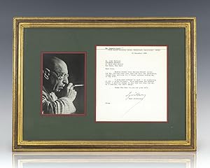 Igor Stravinsky Autograph Letter Signed.