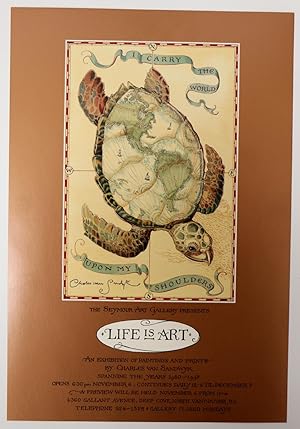 The Seymour Art Gallery Presents: Life is Art. [Signed Broadside]