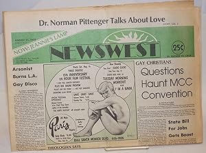 Bild des Verkufers fr NewsWest: a weekly newspaper for Southern California's Gay Community and its friends; #7, August 21, 1975: Questions Haunt MCC Convention zum Verkauf von Bolerium Books Inc.