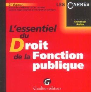 L'essentiel du droit de la fonction publique. à jour de la réforme sur les retraites et de la mod...