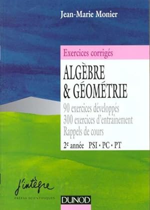 Imagen del vendedor de Algbre & gomtrie a la venta por Chapitre.com : livres et presse ancienne