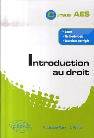 Seller image for introduction au droit for sale by Chapitre.com : livres et presse ancienne