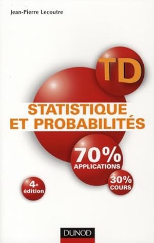 Image du vendeur pour Statistique et probabilits mis en vente par Chapitre.com : livres et presse ancienne