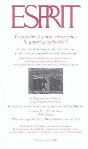 esprit ; terrorisme et contre-terrorisme : la guerre perpétuelle ?