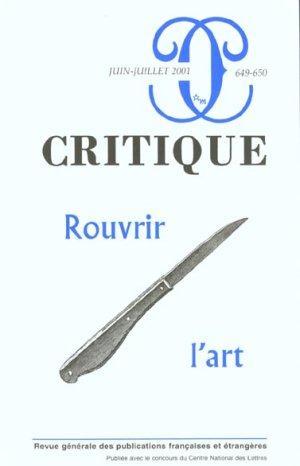 Revue Critique N.649
